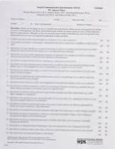 SCQ LIFETIME PC ANSWER SHEET (PACKAGE OF 50)