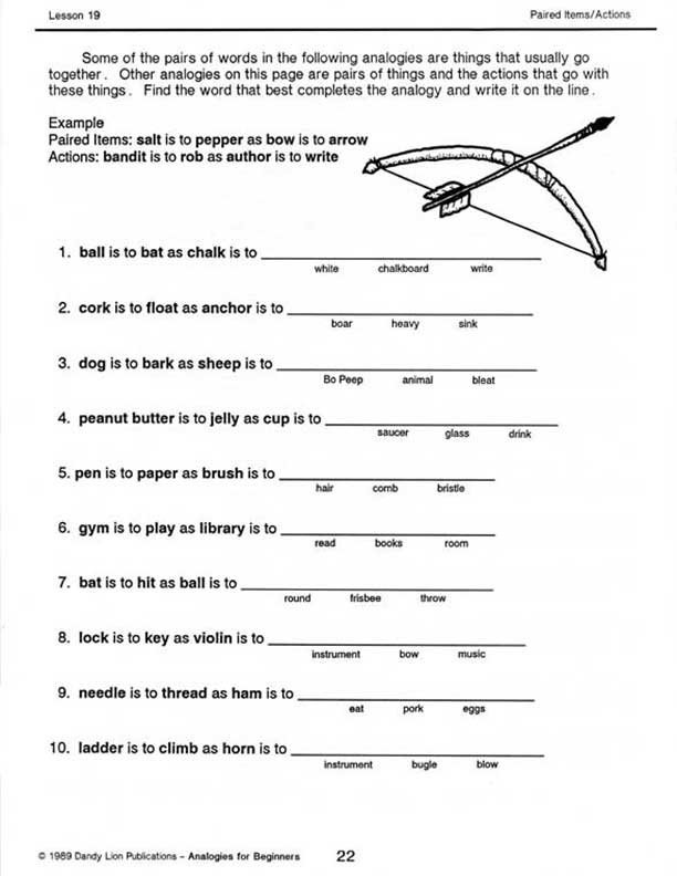 ANALOGIES FOR BEGINNERS