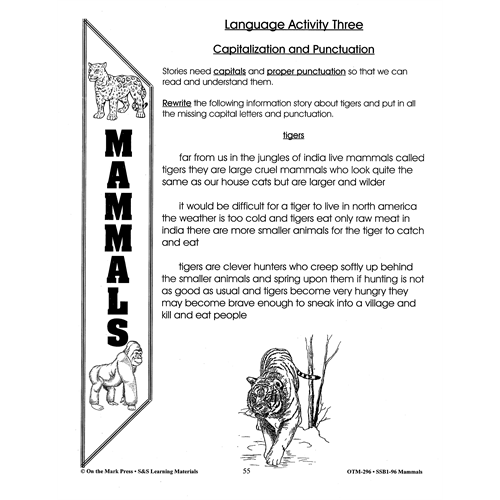 LIVES OF MAMMALS / MAMMALS (GRADE 3-4)